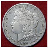 1901 S Morgan Silver Dime
