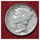 1928 D Mercury Silver Dime