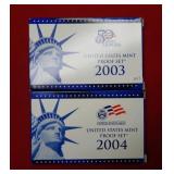 2003 & 2004 Proof Set Coins