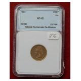 1861 Indian Head Cent ***