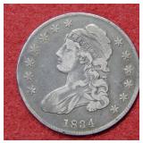 1834 Bust Silver Half