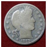 1915 Barber Silver Half