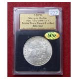 1878 Morgan Silver Dollar VAM 113 Triple Stars***