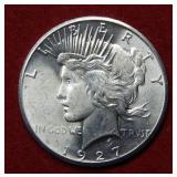 1927 Peace Silver Dollar