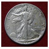 1929 S Walking Liberty Silver Half Dollar