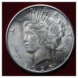 1925 S Peace Silver Dollar