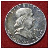 1954 Franklin Silver Half