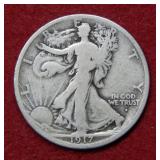 1917 S OBV Walking Liberty Silver Half