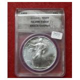 1993 Silver Eagle 1oz ANACS MS69
