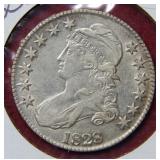 1828 Bust Silver Half Dollar