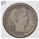 1916 D Barber Silver Quarter