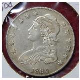 1835 Bust Silver Half