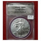 2019 Silver Eagle 1oz ANACS MS69
