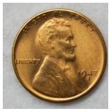 1947 S Lincoln Wheat Cent