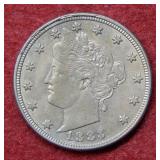 1883 Liberty Head Nickel - No Cents - First Year