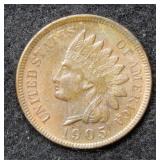 1905 Indian Head Cent - red & brown