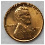 1955 Poor Man's Double Die Lincoln Wheat Cent