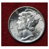 1939 Mercury Silver Dime
