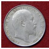 1903 Great Britain 1 Florin 2 Shilling Silver Coin