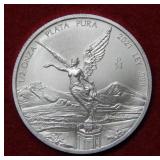 2021 Mexico 1/2 Onza .999 Silver Bullion