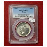 1937 Texas Silver Half PCGS MS66