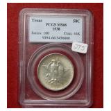 1938 Texas Silver Half PCGS MS66