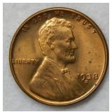 1938 S Lincoln Wheat Cent