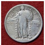1917 S Standing Liberty Silver Quarter Type II