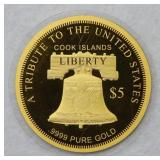 2025 Cook Islands .999 Fine Gold