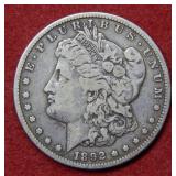 1892 S Morgan Silver Dollar
