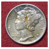 1937 S Mercury Silver Dime