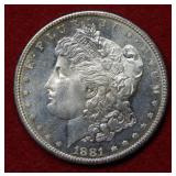 1881 S Morgan Silver Dollar