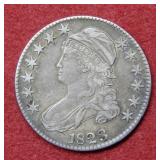 1823 Bust Silver Half