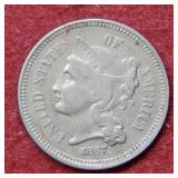 1867 Three Cent Nickel