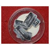(5) 1 gram .999 Fine Silver Bars - Bullion