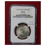 1952 Washington Carver Silver Half NGC MS66