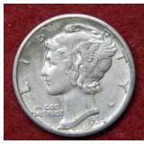1935 D Mercury Silver Dime