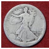 1916 D Walking Liberty Silver Half