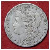 1904 S Morgan Silver Dollar Coin