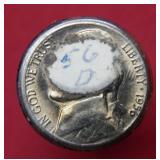 Roll of 1956 D Jefferson Nickels  - BU