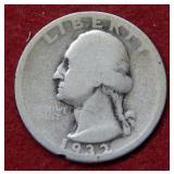 1932 D Washington Silver Quarter