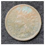 1864 L Indian Head Cent - glue on reverse