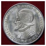1953 Panama Silver 1 Balboa Coin