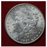 1887 Morgan Silver Dollar