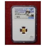 2022 China Panda Gold Coin NGC MS70 Bullion