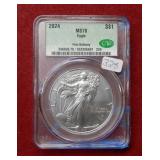 2024 Silver Eagle 1oz CAC MS70 - first delivery