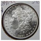 1891 CC Morgan Silver Dollar