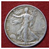 1934 S Walking Liberty Silver Half