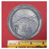 Antique Mexico City of the Sun Medal - Large