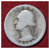 1932 D Washington Silver Quarter